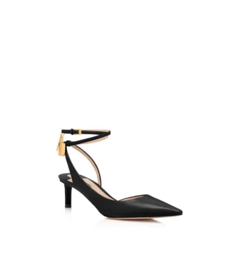 Δερμάτινο Padlock Slingback