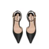 Δερμάτινο Padlock Slingback
