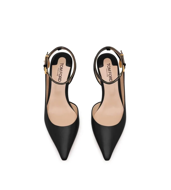 Δερμάτινο Padlock Slingback