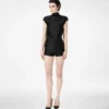 Διπλό μεταξωτό playsuit Duchesse με cut-out