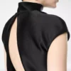 Διπλό μεταξωτό playsuit Duchesse με cut-out