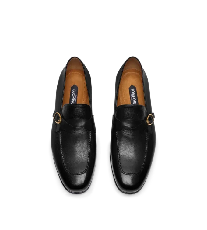 Ελαστικά δερμάτινα Gigi Twisted Band Buckle Loafer