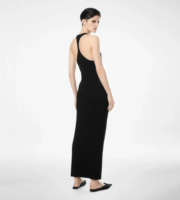 Φόρεμα με κοντό μανίκι και κεντημένο λογότυπο Tf σε τόνους