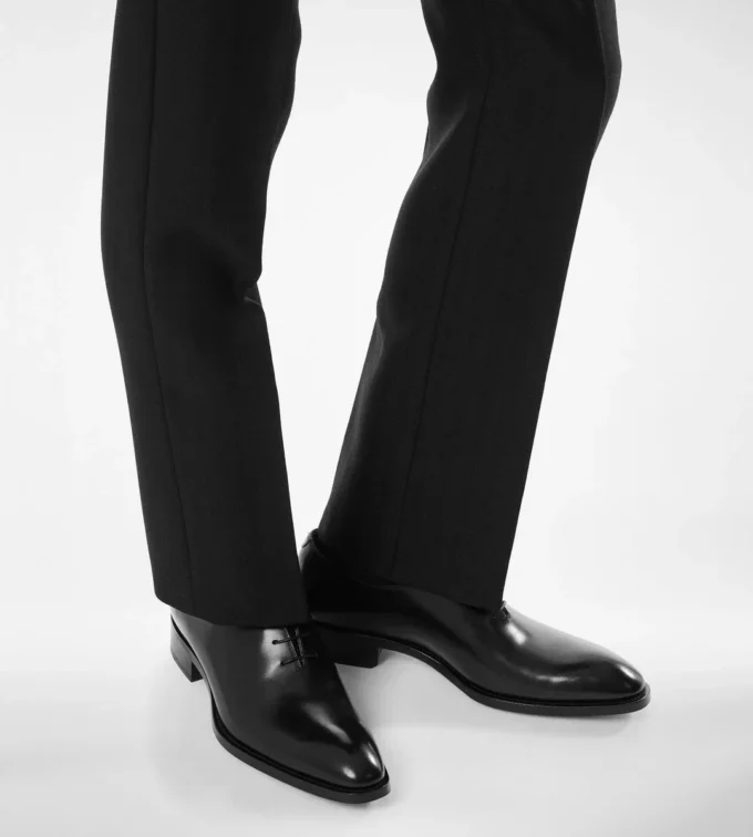 Γυαλισμένο δέρμα Wholecut Lace Up