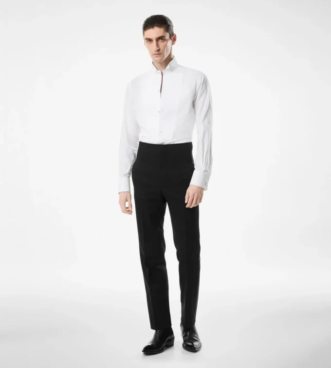 Κοκτέιλ Voile Slim Fit Evening Shirt