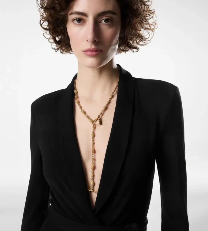 Κολιέ Vintage Gold Brass Grace Lariat