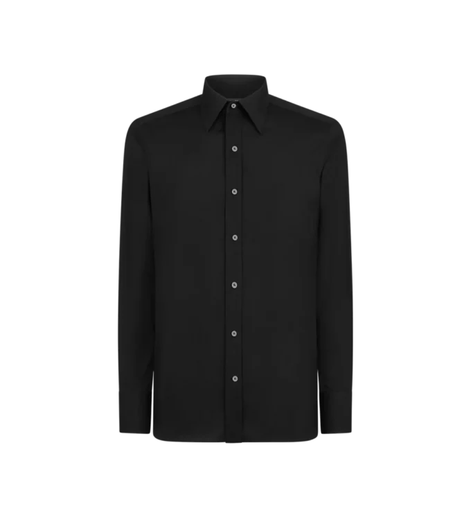 Κρεπ σατέν πουκάμισο Slim Fit