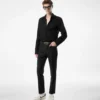 Κρεπ σατέν πουκάμισο Slim Fit