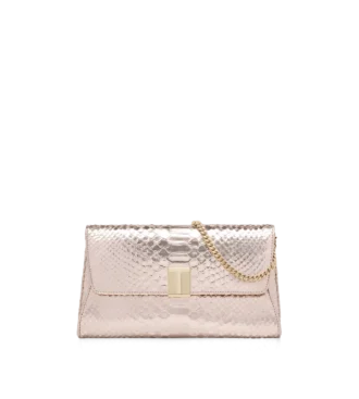 Λαμινέτα με στάμπα Python Nobile Clutch