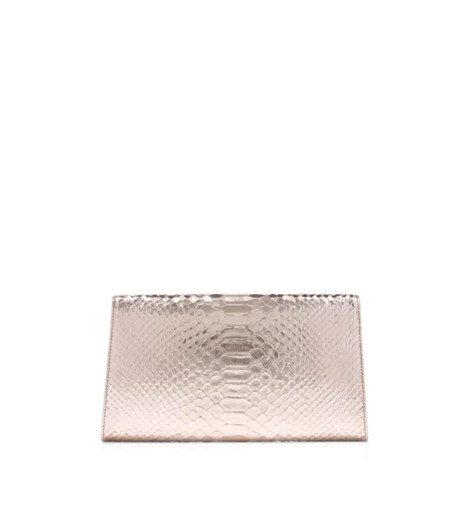 Λαμινέτα με στάμπα Python Nobile Clutch