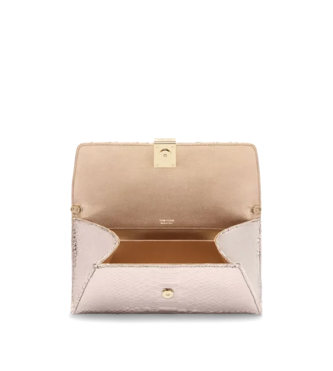 Λαμινέτα με στάμπα Python Nobile Clutch