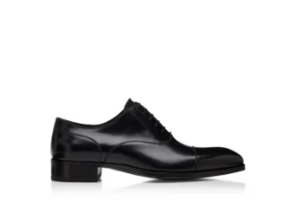 Λεία δερμάτινη Elkan Cap Toe Lace Ups