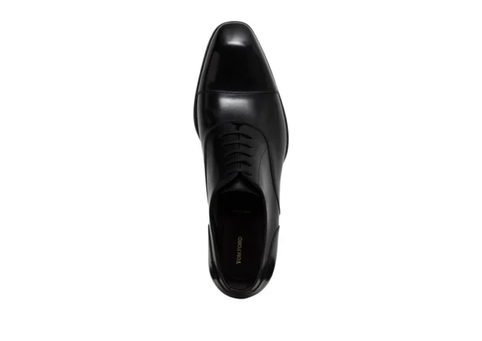 Λεία δερμάτινη Elkan Cap Toe Lace Ups