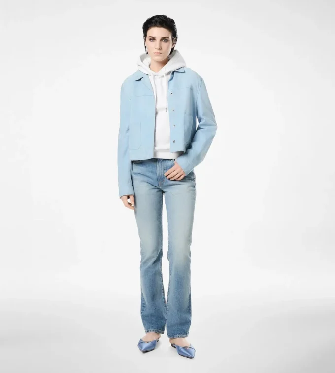 Παντελόνι Straight Fit από Stone Washed Denim