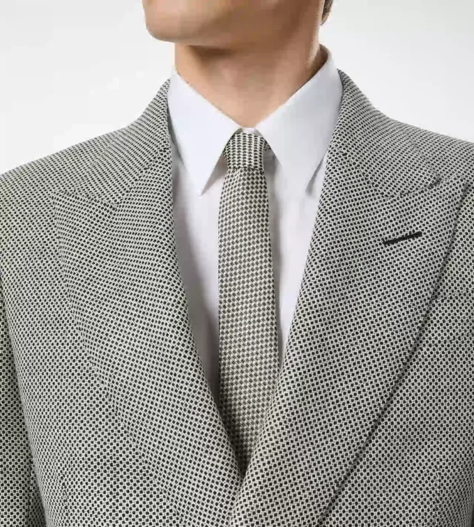 Μεταξωτή γραβάτα Jacquard