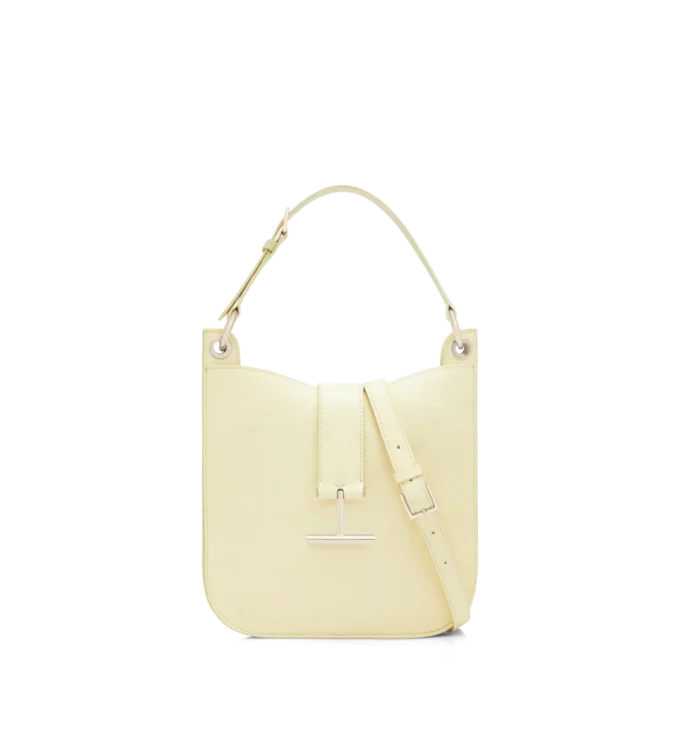 Μικρή τσάντα χιαστί από δέρμα Grain Leather Tara