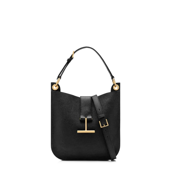 Μικρή τσάντα χιαστί από δέρμα Grain Leather Tara