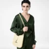 Μικρή τσάντα χιαστί από δέρμα Grain Leather Tara