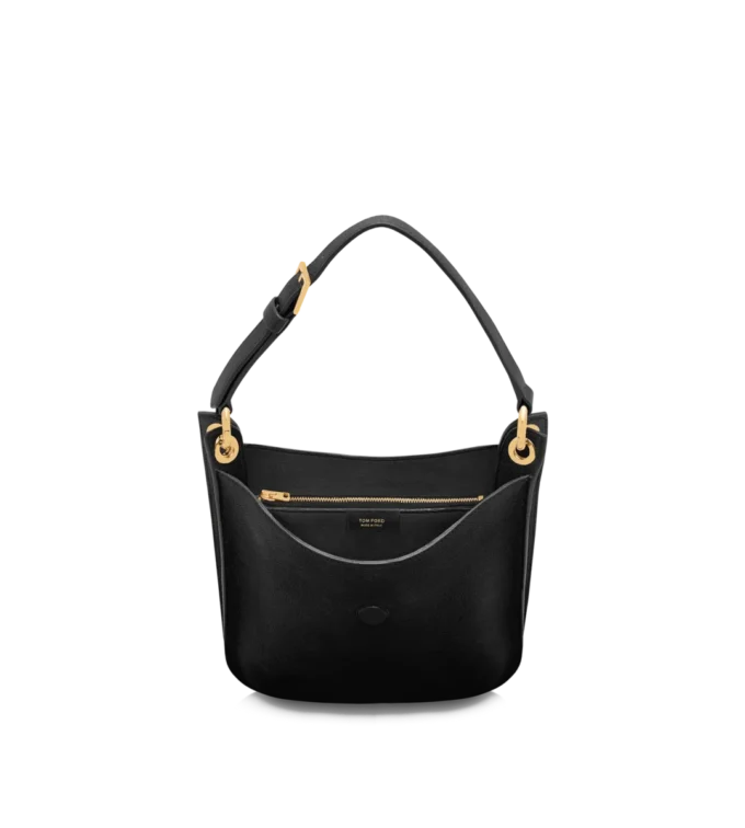 Μικρή τσάντα χιαστί από δέρμα Grain Leather Tara
