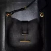 Μικρή τσάντα χιαστί από δέρμα Grain Leather Tara