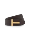 Μικρή ζώνη T Icon από δέρμα με κόκκους