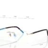 Μπλε ορθογώνια γυαλιά