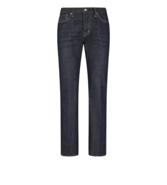 Μπλε τζιν με ελαστική εφαρμογή και bootcut