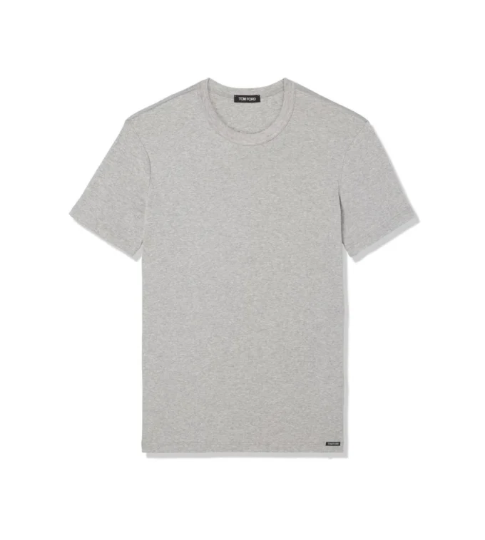Μπλουζάκι με στρογγυλό λαιμό από βαμβάκι