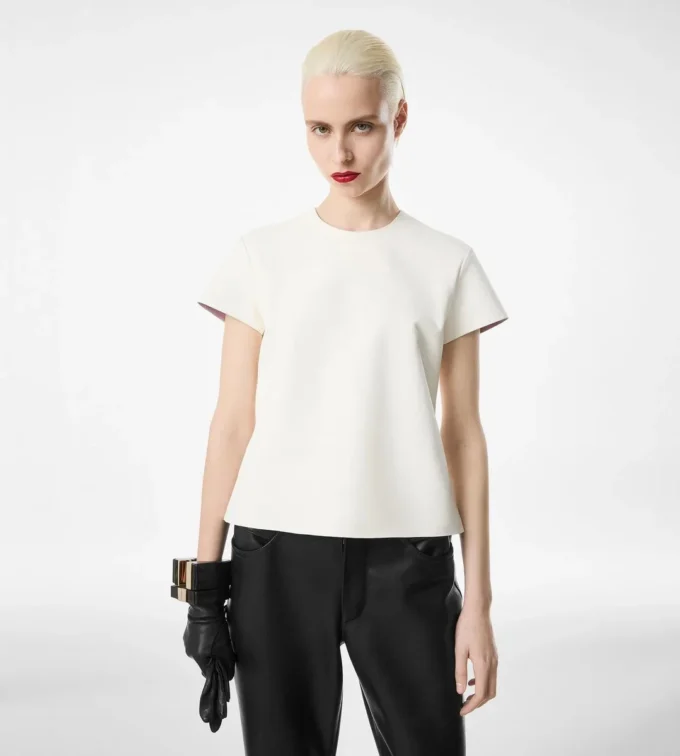 Μπλουζάκι Nappa Lux και Washed Duchesse