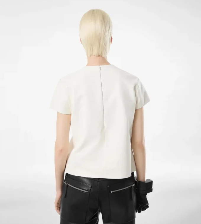 Μπλουζάκι Nappa Lux και Washed Duchesse