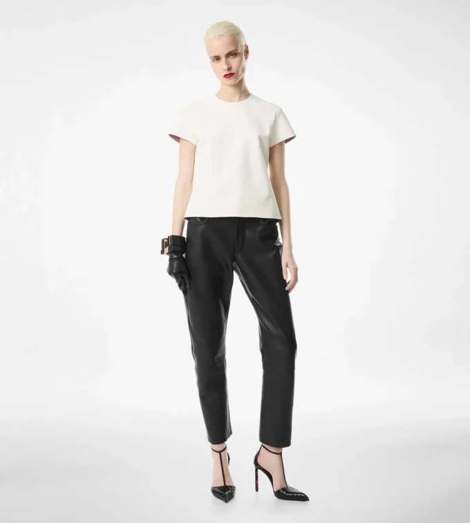 Μπλουζάκι Nappa Lux και Washed Duchesse