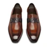 Μποτάκια Elkan Twisted Band Loafer από γυαλισμένο δέρμα