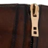 Μπότες Edgar Zip από γυαλισμένο δέρμα