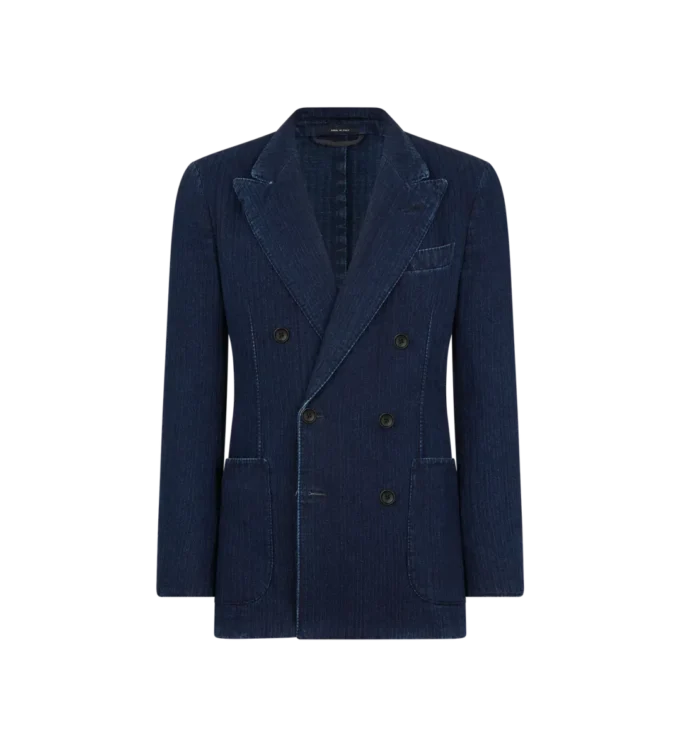 Μπουφάν Indigo Herringbone