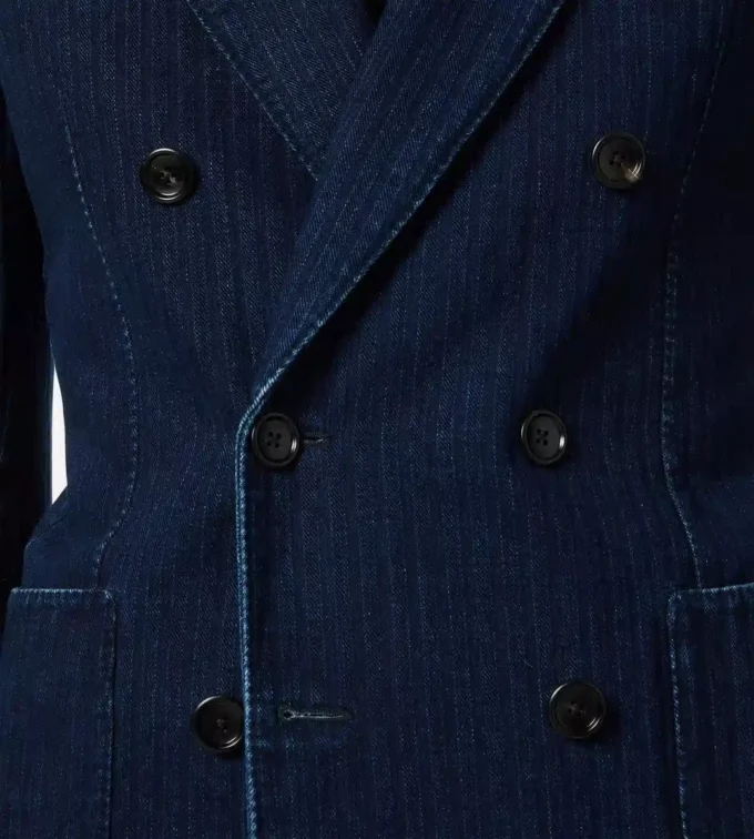 Μπουφάν Indigo Herringbone