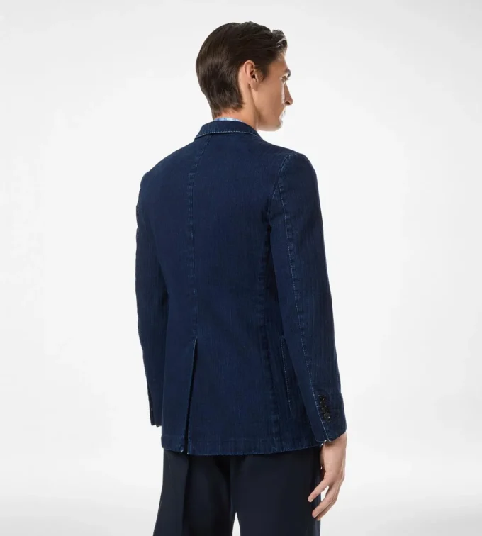 Μπουφάν Indigo Herringbone