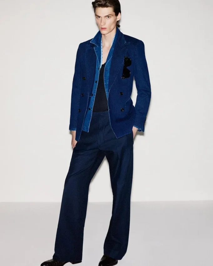 Μπουφάν Indigo Herringbone