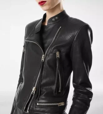 Μπουφάν Nappa Racer με φινίρισμα ατμού