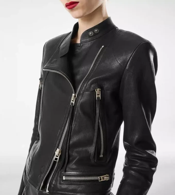 Μπουφάν Nappa Racer με φινίρισμα ατμού