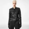 Μπουφάν Nappa Racer με φινίρισμα ατμού
