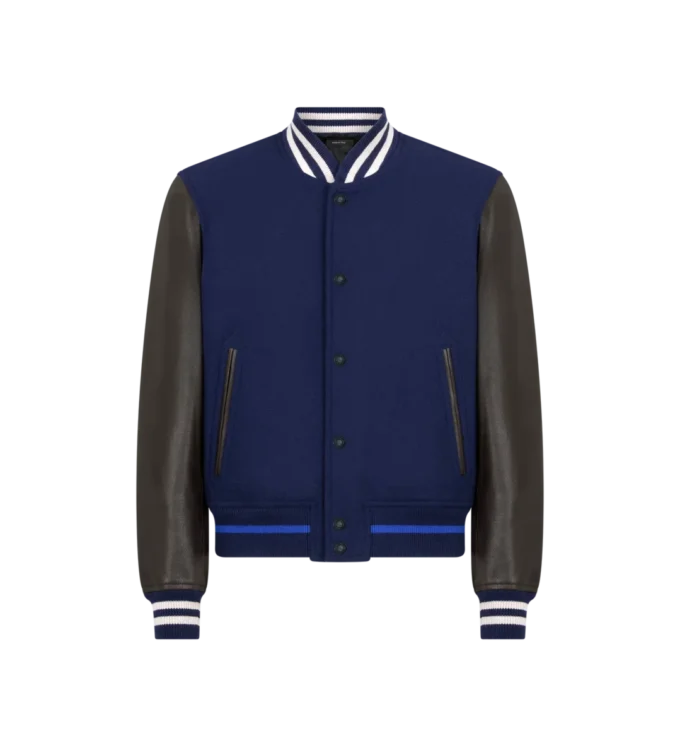 Μπουφάν Varsity με δερμάτινα μανίκια