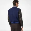 Μπουφάν Varsity με δερμάτινα μανίκια