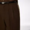 Παντελόνι με διπλή πιέτα από σπασμένο twill