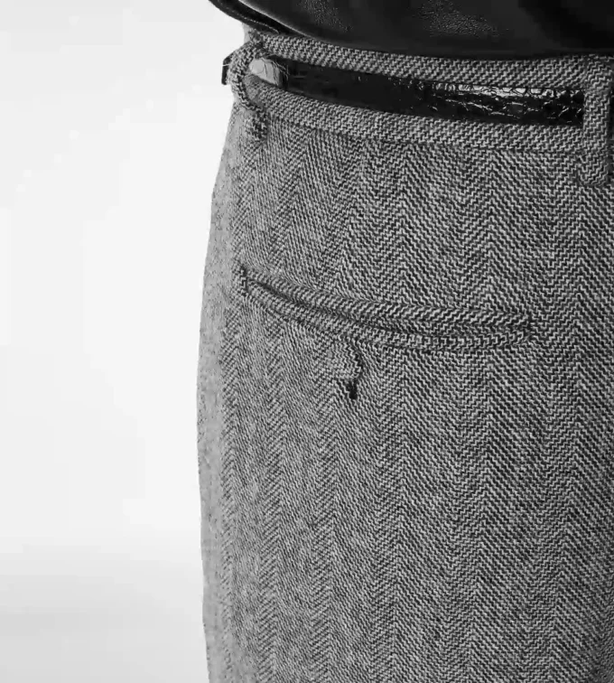 Παντελόνι Sharkskin Herringbone Double Splittable