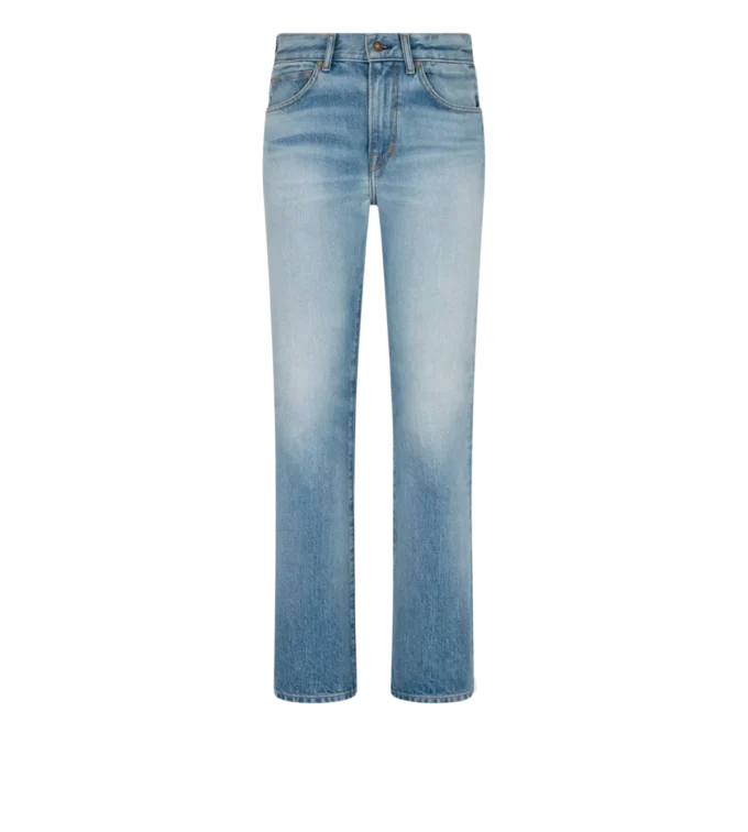 Παντελόνι Straight Fit από Stone Washed Denim