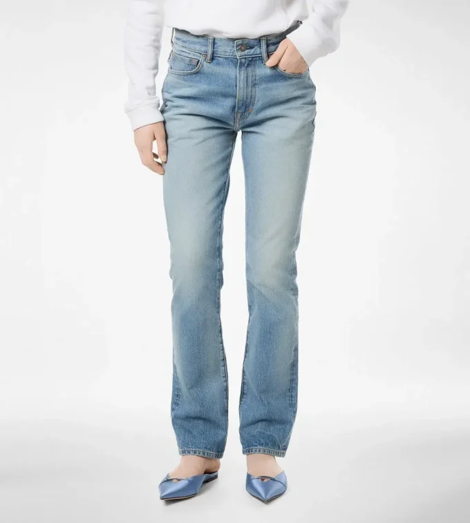 Παντελόνι Straight Fit από Stone Washed Denim