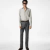 Πουκάμισο slim fit από πλυμένο twill