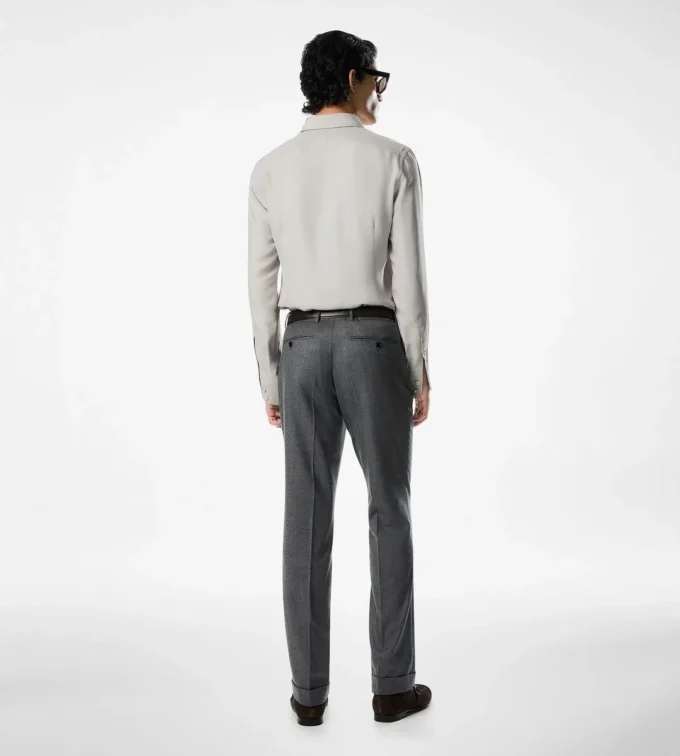 Πουκάμισο slim fit από πλυμένο twill