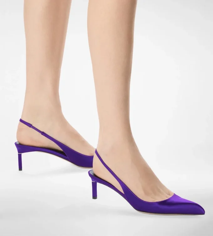 Σατέν T Slingback