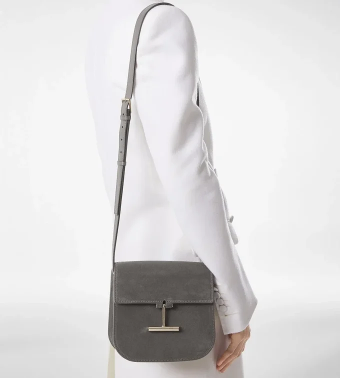 Σουέτ δερμάτινη τσάντα Tara Mini Crossbody